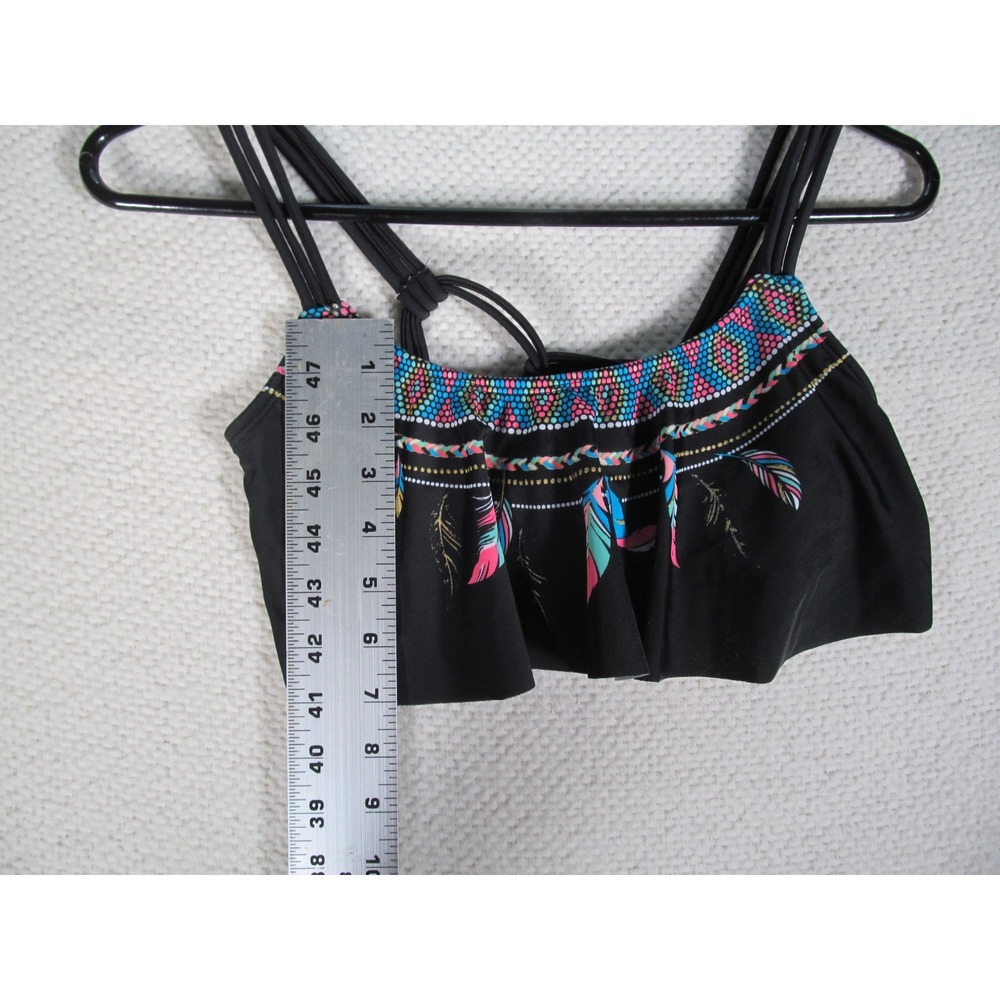 Op Ocean Pacific Swim‎ Top Tankini Womens Junior Small 3/5 Embroidered Boho - Picture 9 of 11